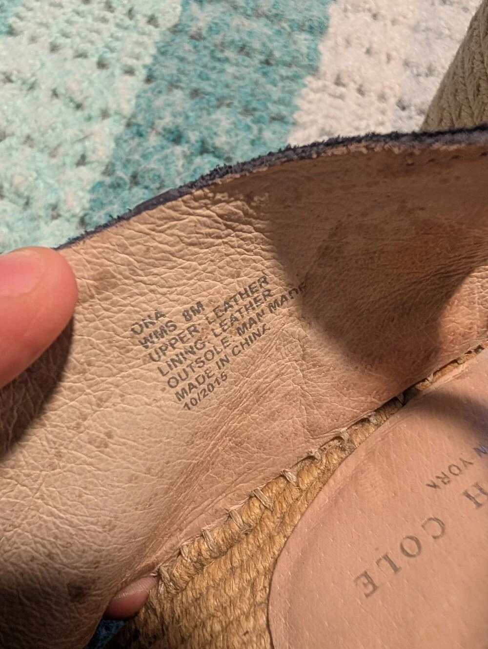 Kenneth Cole NY Black Espadrille Wedges ON A Size 8